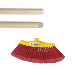 [4] Vassoura universal + [4] cabo de madeira 140cm