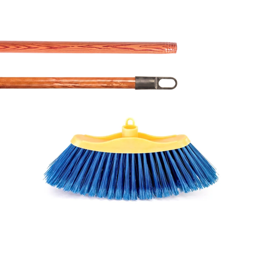 Escombra Universal + mànec de fusta folrrat marró 125cm