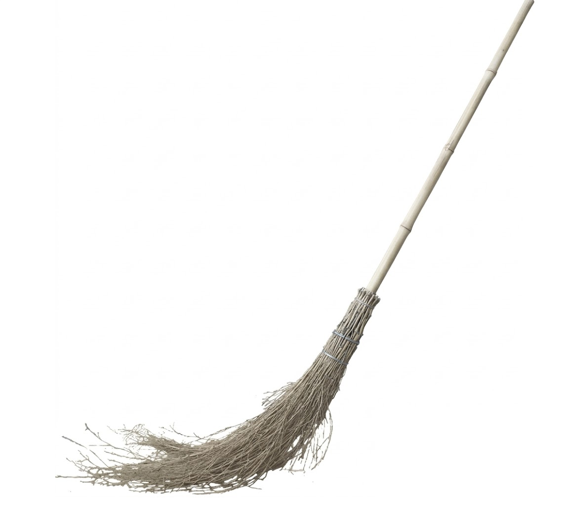 [5 u] Escobas de bambú interiores y exteriores