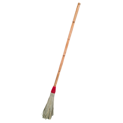 [4 u] Vassouras de palma com cabo de cana