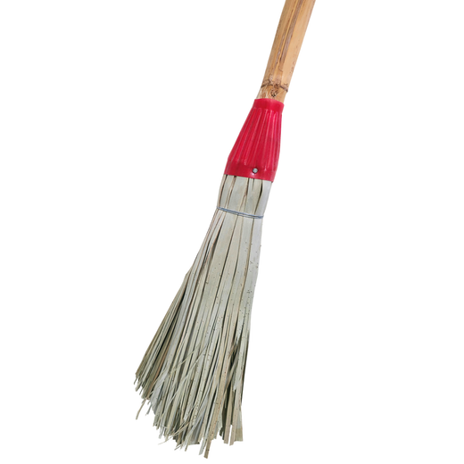 [4 u] Vassouras de palma com cabo de cana