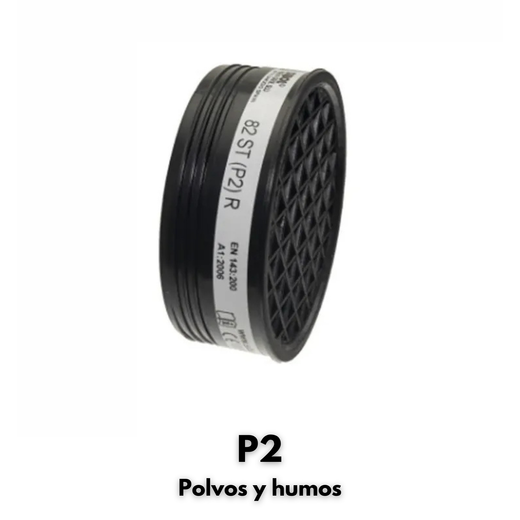 82 filtros ST P2 R para poeira, fumaça e névoa (cor branca)