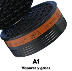987 Filtros A1 para gases e vapores (cor marrom)