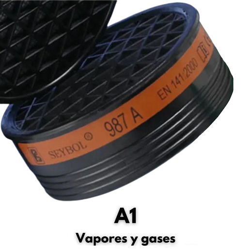 987 Filtros A1 para gases e vapores (cor marrom)
