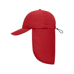 Gorra de 6 paneles con protector de nuca extra largo