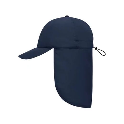 Gorra de 6 paneles con protector de nuca extra largo
