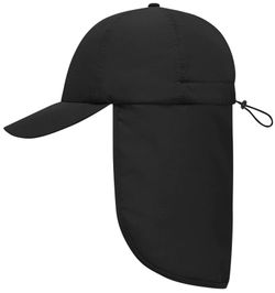 Gorra de 6 paneles con protector de nuca extra largo