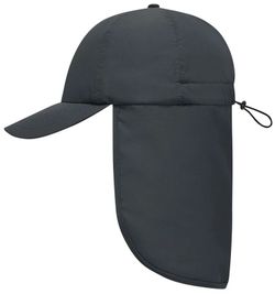 Gorra de 6 paneles con protector de nuca extra largo