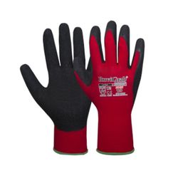 [12 pares] Luva de nylon e látex sem costura