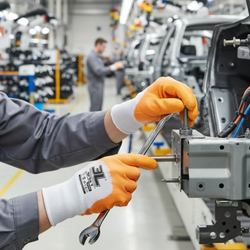 Gants en nitrile jaune clair Syrite 3L