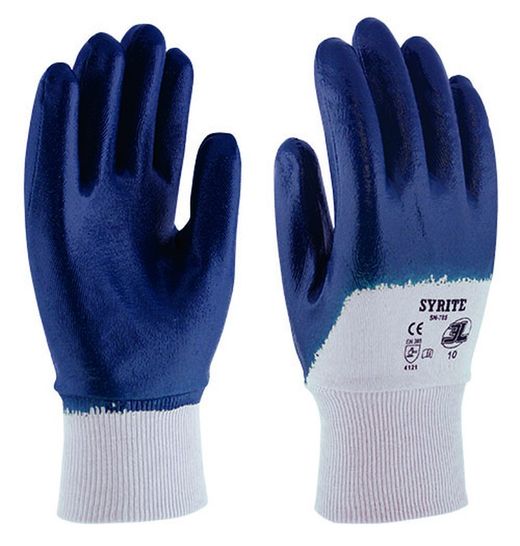 [12 pares] Guantes 3L ligeros de nitrilo azul Syrite
