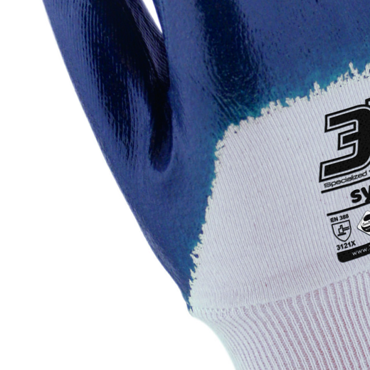 [12 parells] Guants 3L de nitril blau lleuger