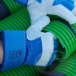 Luvas americanas flor cinza e lona PS(202-208)