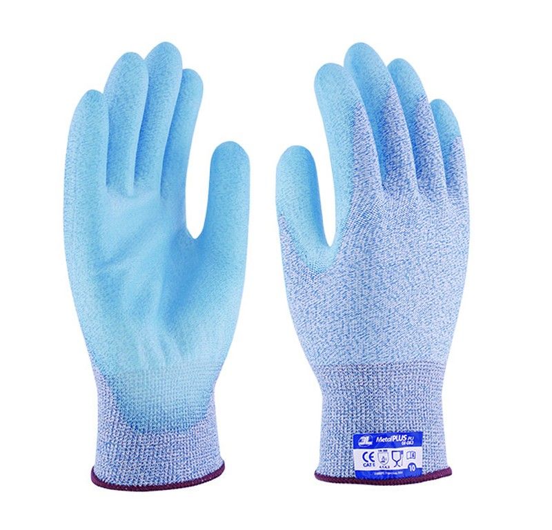 12 pares - Guantes anti-corte recubiertos de PU 10
