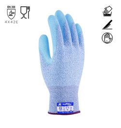 12 pares - luvas anti-corte revestidas com PU