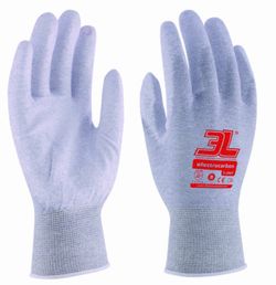 [12 pares] Guantes antiestático sin costuras  mod. ELECTRO CARBON