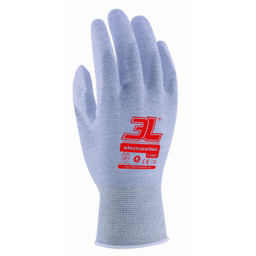 [12 pares] Guantes antiestático sin costuras  mod. ELECTRO CARBON