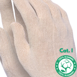 [1 par] Guantes de algodón interlock 100%