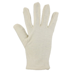 Luvas BJH em algodão jersey - Cor natural