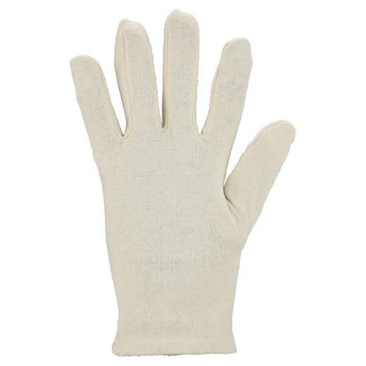 Luvas BJH em algodão jersey - Cor natural