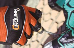 [12 pares] Guantes de cuero sin puntas de los dedos