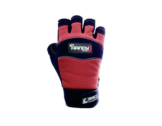 [12 pares] Guantes de cuero sin puntas de los dedos