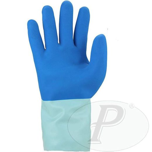 Guants de làtex de protecció química bicolor