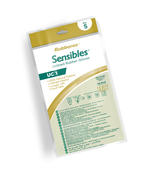 12 parells - Guants de làtex setinats natural