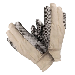 1 pair - Gants en toile à pois noirs en PVC