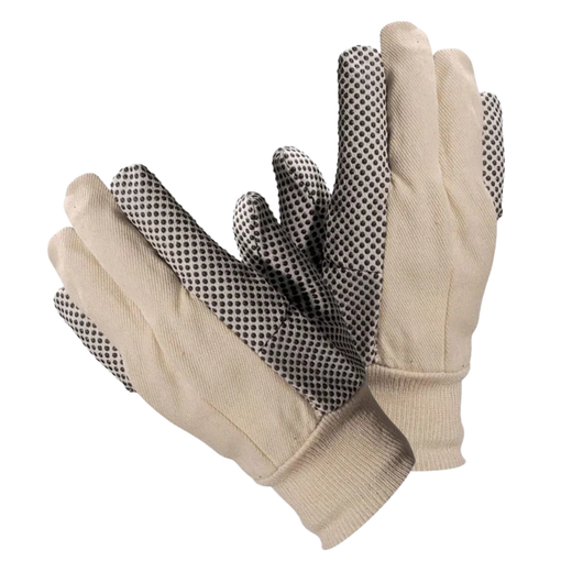 1 pair - Gants en toile à pois noirs en PVC
