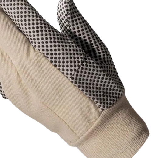 1 pair - Gants en toile à pois noirs en PVC