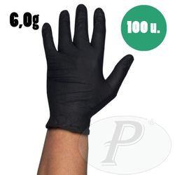 Guants de nitril 6.0 negres d'un sol ús - 1000u