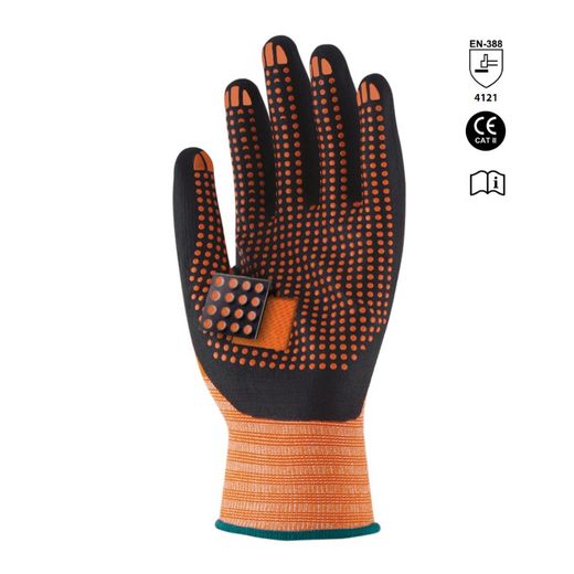 Luvas de nitrilo aderente sem costura