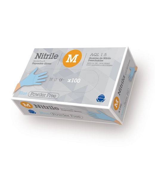 100u - Guants de nitril d'un sol ús 3,5g sense pols