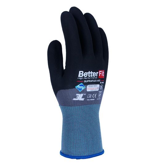 [1pr] Guants de nitril foam Betterfit Supraflex AFC