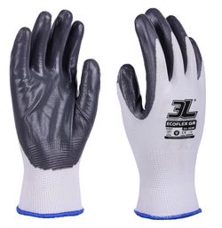 Gants en nitrile gris super légers sans coutures