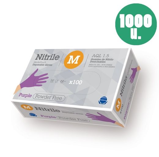 Guants de nitril violeta un sol ús 3.8 - 1000u