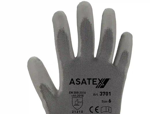 [12 parells] Guants de niló i poliuretà gris