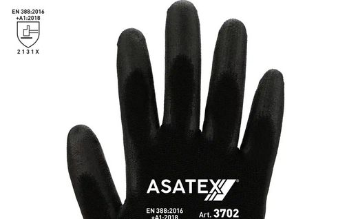 [12 parells] Guants de niló i poliuretà negre