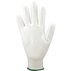 Gants blancs en polyuréthane
