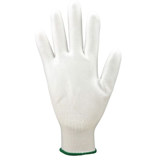 Gants blancs en polyuréthane