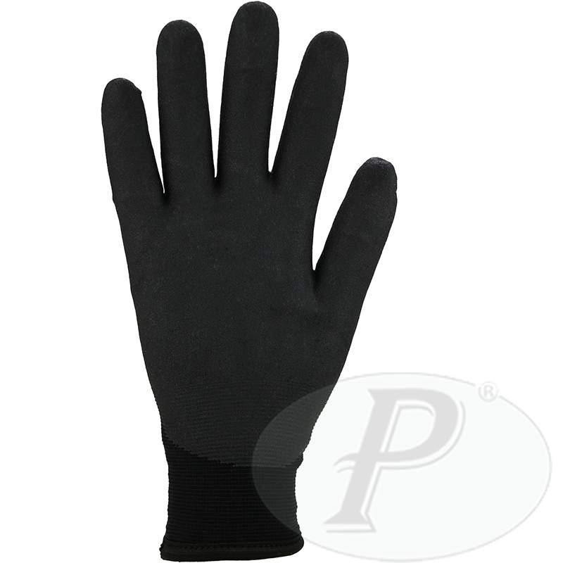 Par de guantes térmicos de punto sin dedos para hombre, 2,3 tog, color  negro, Negro 