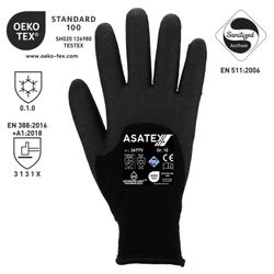 [12 pares] Guantes de protección contra el frio negros