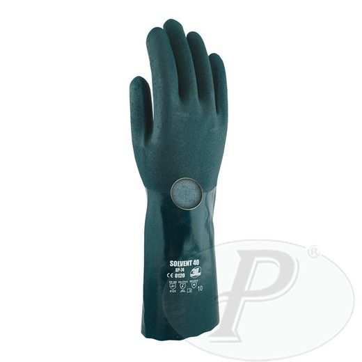 [12 parells] Guants químics de PVC amb suport cotó 3L - 12u