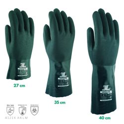 [12 parells] Guants químics de PVC amb suport cotó 3L - 12u