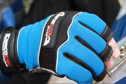 2 pares - Guantes de seguridad sin dedos y refuerzo en palma