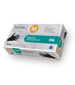 100u - Guants d'un sol ús 7.0g de nitril en color negre