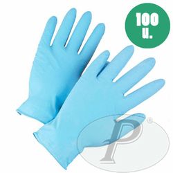 Guantes desechables de nitrilo azul - 100u