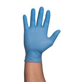 Gants jetables en nitrile bleu non poudrés – 100u