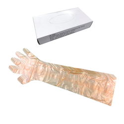 [100u] Guantes desechables largos para veterinario